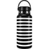 White and Black Stripes Hydro Flask 32oz Wide Mouth Skin